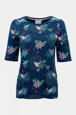 Brakeburn Womens Dove 1/2 Sleeve T-shirt