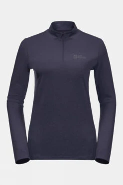 Jack Wolfskin Womens Sky Thermal Half Zip Top