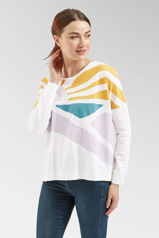 Womens Sunsets Organic Long Sleeve T-Shirt 3 Womens Sunsets Organic Long Sleeve T-Shirt - Image 3