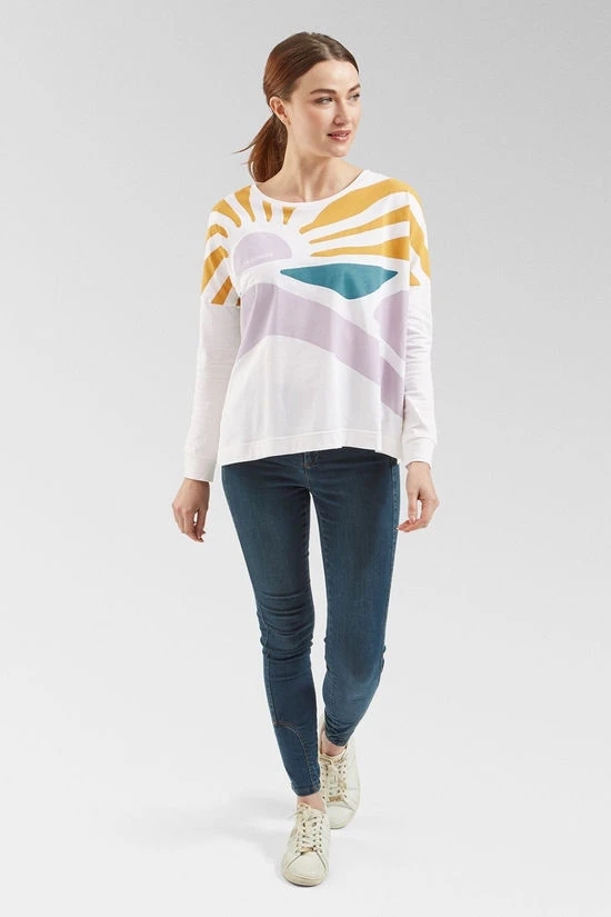 Womens Sunsets Organic Long Sleeve T-Shirt 6 Womens Sunsets Organic Long Sleeve T-Shirt - Image 6