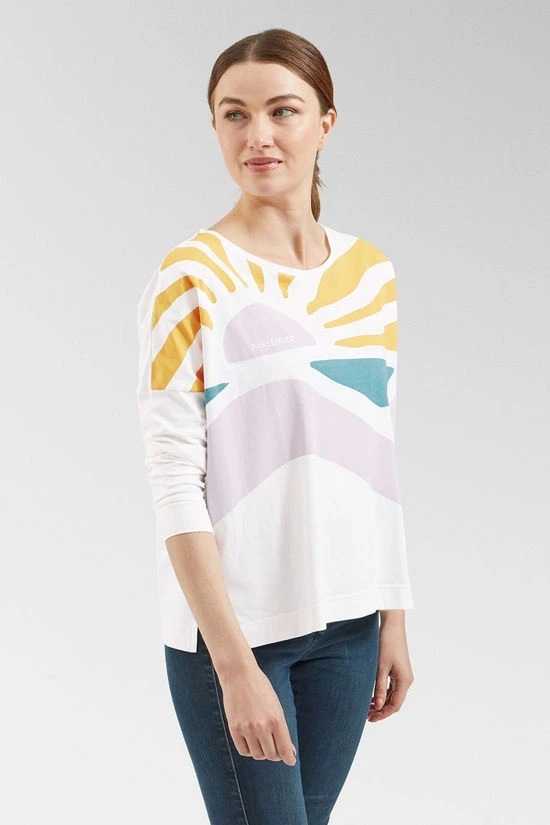 Womens Sunsets Organic Long Sleeve T-Shirt 5 Womens Sunsets Organic Long Sleeve T-Shirt - Image 5