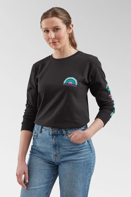 Womens Papercut Recycled Cotton Long Sleeve T-Shirt 5 Womens Papercut Recycled Cotton Long Sleeve T-Shirt - Image 5