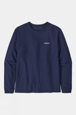 Patagonia Womens Long-Sleeved P-6 Logo Responsibili-Tee