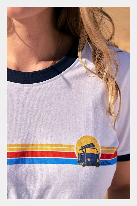 Saltrock Womens Celeste Stripe Ringer Tee 8 Saltrock Womens Celeste Stripe Ringer Tee - Image 8