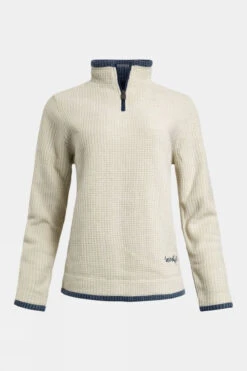 Weird Fish Womens Beyonce Eco 1/4 Zip Grid Fleece