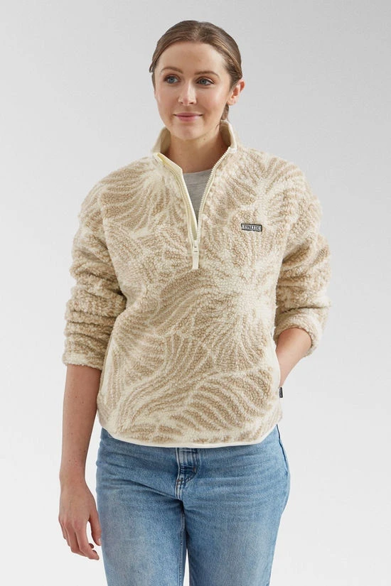 Womens Zella Floral Half Zip Fleece 2 Womens Zella Floral Half Zip Fleece - Image 2