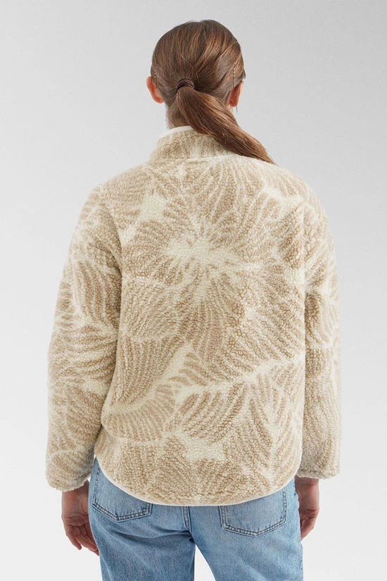 Womens Zella Floral Half Zip Fleece 3 Womens Zella Floral Half Zip Fleece - Image 3