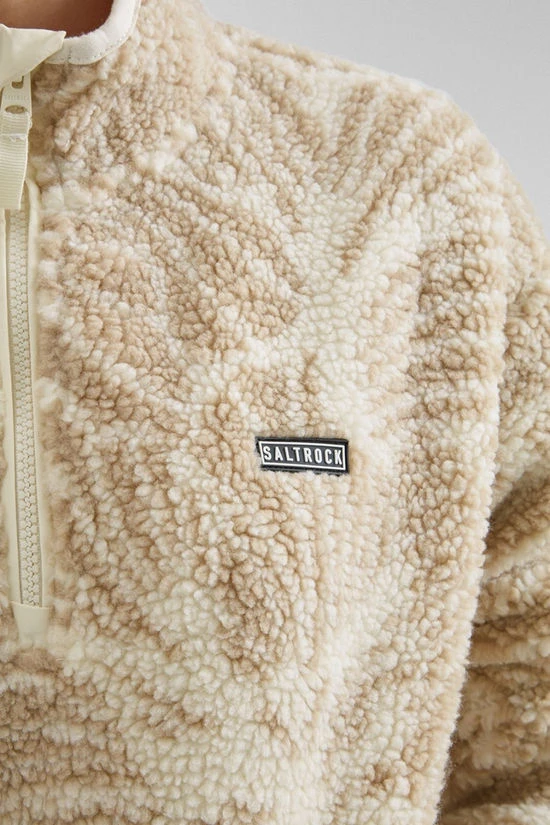 Womens Zella Floral Half Zip Fleece 7 Womens Zella Floral Half Zip Fleece - Image 7