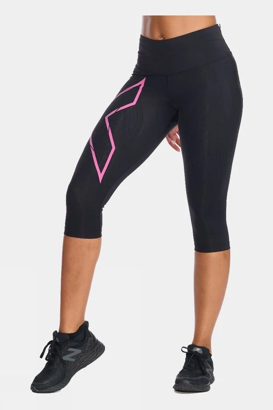 2XU Womens Light Speed Mid-Rise Compression 3/4 Tights 2 2XU Womens Light Speed Mid-Rise Compression 3/4 Tights - Image 2